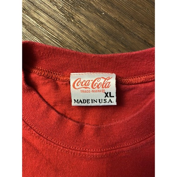 Vintage Coca Cola T Shirt Coke Red Mens XL - Picture 2 of 2